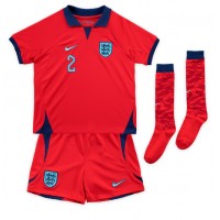 England Kyle Walker #2 Replica Away Minikit World Cup 2022 Short Sleeve (+ pants)